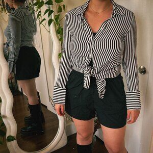 Stripped, long sleeve button down